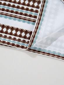 Herren lässiges Kontrastfarben Retro Mode Rundhals Kurzarm T-Shirt