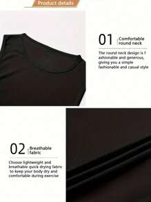 Plus Size Men's Mesh Sports Tank Top, Suitable For Running, Gym Workout, Outdoor Casual Wear