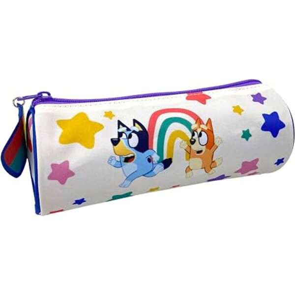 Bluey Rainbow Bluey Pencil Case Official License - Rainbow Bluey Pencil Case Secure Zipper Closure And Large Interior Space, Compact And Lightweight Design ⚫ FREE Shipping ✅ 24/48h Delivery To Spain (Mainland)
