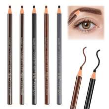 3 Lápiz Para Diseño Y Delineado De Cejas Microblading Semi Permanente - Café - Ver 1