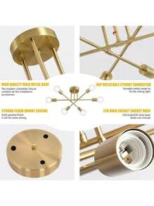 Chandeliers - Gold - View 8