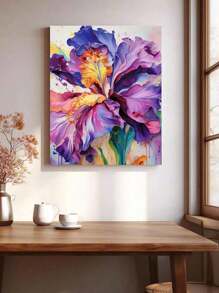 Beautiful Flower DIY Digital Oil Painting: Ignite Creative Life, Portray A Colorful World. DIY Digital Oil Painting, Embark On Your Artistic Journey And Reliable. Clear Numerical Identification, Even With No Painting Background, Anyone Can Easily Get Started, Everyone Can Become An Artist.