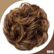 Synthetic Messy Bun Chignon Donut Gary Hair Bun Pad Elastic Hair Rope Rubber Band Hair Extensions