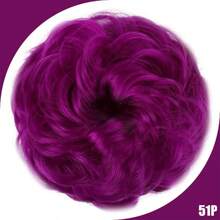 Synthetic Messy Bun Chignon Donut Gary Hair Bun Pad Elastic Hair Rope Rubber Band Hair Extensions