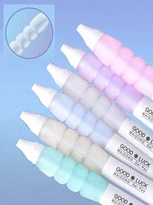 6pcs High Color Value Soft Grip Sheath Press Neutral Pen Ins High Color Value Simple Tomatoes On Sticks Soft Sheath Pressure Relief Brush