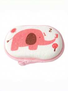 1pc  Baby Bath Sponge, Children's Bath Rub Sponge, Cartoon Bath Sponge For Newborns - Blue - View 7