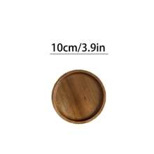 1pc Personalized Wooden Ring Plate, Custom Round Wooden Ring Plate - Custom Wedding Ring Holder, Ring Plate, Couple Gift, Bridesmaid Gift, Gift For Friends, Gift For Mom, Mother's Day Gift