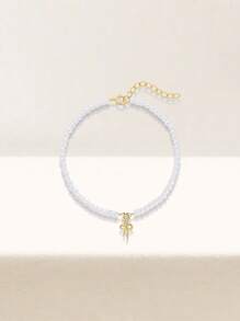 1PC 925 Sterling Silver Personalized Pearl Butterfly Bracelet Fashionable Minimalist Mother's Day Everyday Decorative Valentine's Day Party Engagement Anniversary
