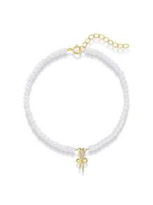 1PC 925 Sterling Silver Personalized Pearl Butterfly Bracelet Fashionable Minimalist Mother's Day Everyday Decorative Valentine's Day Party Engagement Anniversary