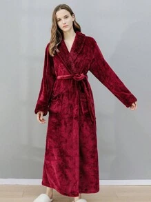 1pc Personalized Embroidery Dressing Gown, Unisex Flannel Robes, Luxury Soft Robe, Cosy Fluffy Bathrobe For Women/Men, Mother's Day Gifts, Father's Day Gifts Home Bathroom Decor Fall Decor Beach Essentials Back To School,Multi-Functional,Durable,Ornamental,Reusable,Exquisite,Stylish,High-Quality,Colorful,Modern,Custom,Personalized,Unique,Ideal Gifts For Him,Ideal Gifts For Her,Boyfriend,Dad,Girlfriend,Mom,Family,Friends,Tea Room,Home,Garden,Office,For Anniversaries,For Valentine's Day,For Mother's Day,For Birthdays,For Father's Day,For Graduation,For Weddings,For Housewarming Shower Towels For Beauty Salon, Hotel Sports,Home Essentials, Towel, Skin Care - Multicolor - View 7