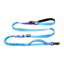 AKAPET Fashionable Multifunctional Dog Traction Rope, 5-7.5 Feet Dog Bungee Jumping Leash, Retractable Reflective Dog Leash, Outdoor Dog Walking Liberates Hands