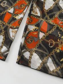 Pantalones de cobertura de playa de tela de malla de secado rápido y elástica con estampado retro de lujo en varios colores para días de verano para mujeres