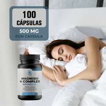 Magnesio 4 Complex, 100 Cápsulas | Citrato, Glicinato, Óxido y Gluconato de Magnesio | Suplemento Alimenticio 100% Puro| Ingredientes Naturales, Sin Aditivos | Energía, Bienestar Físico y Mental | NAIMA - Sin Sabor - Ver 7