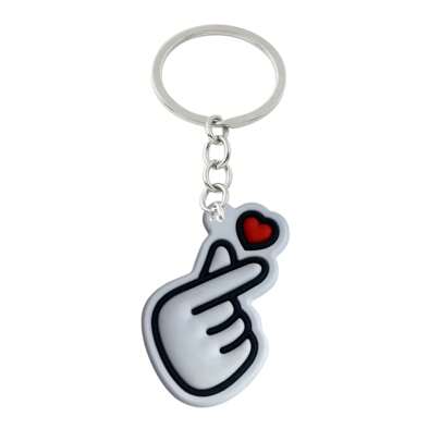 Chaveiro Emborrachado Dorama Dorameira Amor Seriado Coração Coreano Presente Divertido Temático Borracha PVC