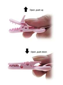 zootime Bộ 3 kẹp núm vú giả in hình động vật hoạt hình, dây xích núm vú giả bằng silicon, đồ chơi chống rơi cho trẻ sơ sinh - Khủng long Cá mập Ngựa vằn - Xem 4