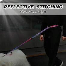 AKAPET Fashionable Multifunctional Dog Traction Rope, 5-7.5 Feet Dog Bungee Jumping Leash, Retractable Reflective Dog Leash, Outdoor Dog Walking Liberates Hands