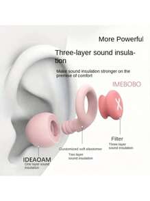 Wiederverwendbare Silikon Schlaf Ohrstöpsel - Super Geräuschunterdrückung, ideal für Studenten & Wohnheime, Schnarchen Blocker Ohrstöpsel zum Schlafen Ohrstöpsel Geräuschblockierung Schlaf "Gelassenheit" wiederverwendbare Silikon Schlaf Ohrstöpsel - Super Geräuschreduzierungseffekt Tasche für Schule Schul Zubehör Schulsachen