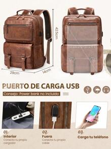 NEWHEY Laptop Backpack Men's Waterproof Backpack Men's 15.6 Inch Fashion Backpack Handbags For Work Travel College Office Bag