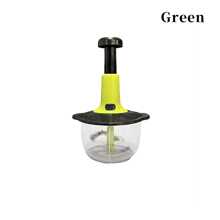 1 Pc Manual Hand Crank Vegetable Chopper With Blade Guard, 50.72 Oz Capacity, Stainless Steel, For Chopping Vegetables, Mincing Garlic, Cutting Meat, Easy To Clean, Suitable For Home Kitchen