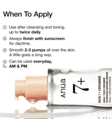 Anua RICE CERAMIDE 7 HYDRATING BARRIER SERUM, 50ml/1.69fl.Oz. ,Brightening, Hydrating Serum For Face, Rice, Hyaluronic Acid - 50ml - View 7
