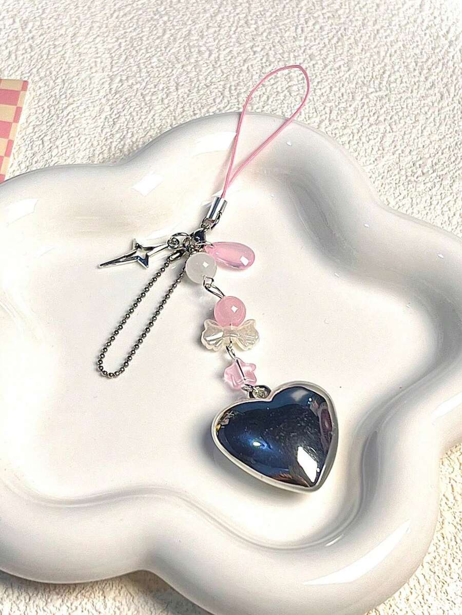 1 pieza Accesorio de cuerda colgante para teléfono con diseño romántico Y2K lindo para mujeres, compatible con estuche de teléfono y bolso