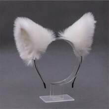 1pc Polyester Animal Party Cat Ear Headband, Versatile Cosplay Accessory Halloween