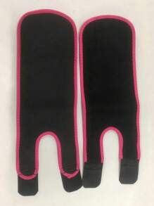 1 Pair Sports Fitness Sweat Leg Warmers, Running Protection Knee Braces, Sauna Sweat Leg Wraps