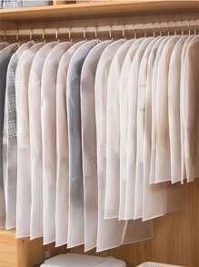 1 pezzo Sacchetto antipolvere per abiti, tasca trasparente lavabile appesa, copri-abito, telo protettivo per abiti, custodia protettiva appendibile per abiti con cerniera completa, copriabiti semitrasparente per organizzazione dell armadio, in materiale PEVA resistente a polvere e muffa, adatto per riporre abiti di stagione, salva spazio e facile da usare, protegge gli abiti da polvere, umidità e tarme, perfetto per casa e viaggio, camera da letto, organizer, archiviazione domestica