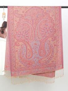 1 pieza Pañuelo/Pañuelo de cabeza clásico minimalista vintage de moda casual multifuncional de jacquard para mujer, adecuado para ropa abaya, pañuelo de cabeza musulmán de Oriente Medio y África, adecuado para viajes, vacaciones y uso en fiestas - Rosa - Ver 7