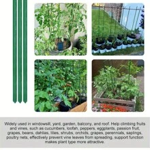 8 pezzi Tubo in plastica e acciaio da 1,1 cm, supporto da giardino per arrampicata delle piante, pergolato di supporto per fiori