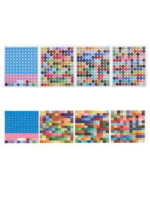 447 Pcs Diamond Painting DIY Sticker Kit (With DMC Chart), 5D Diamond Painting Cross Stitch Tools & Accessories, Square Sticker Labels For Better Identification Of Bead Colors, Suitable For Mosaic Art & Crafts Supplies