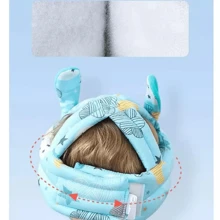 Capacete Bebê Protetor De Cabeça Ajustável Engatinhar Andar - Branco - Visão 3