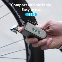 Mini Portable Road Bike Air Pump, Handheld Smart Wireless Tire Inflator For Bicycle - Black - View 6