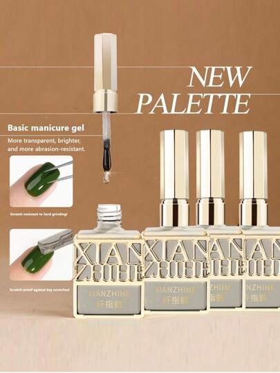 1 件和 6 件/套 15ml 凝胶底漆和指甲凝胶和面漆和哑光面漆和模糊指甲胶和加固粘合剂套装，光泽饰面和持久透明橡胶 LED UV 强化指甲高光泽适用于家庭沙龙美甲 DIY