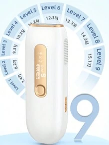 JOOYEE Unisex Epilator With 3 Functions, Ice Spot Painless Hair Removal For Bikini Line, Upper Lip, Armpit And Body Cleansing, In White, Can Be Used By The Whole Family And Is An Excellent Choice For A Gift.