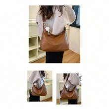 Maillard Style Retro Crossbody Bag, New Tote Bag, Large Capacity And Stylish Shoulder Bag, Commuting Bag, Crossbody Bag, Handbag. This Lightweight, Casual And Fashionable Women's Bag Is Suitable For Young Girls To Use When Shopping.