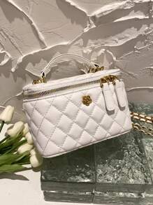 新款简约单肩斜挎包 - 白色 - 查看 9