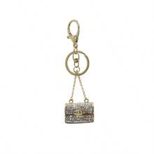 1 pieza Accesorio decorativo para bolso, llavero, coche o regalo de dama de honor con adornos de metal esmaltados y apariencia de piel de marta