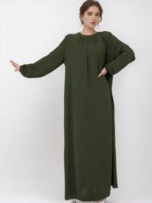 1 pezzo Hijab elegante e casual da donna, tessuto traspirante e delicato sulla pelle, adatto per tutto l'anno - Multicolore - Visualizzare 10