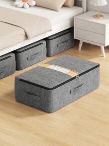 1pc Visual Foldable Clothing Storage Closet Storage Toy Storage Bedroom Storage Wardrobe Storage Bag Clothing Storage Multifunctional Storage Bag Double Pull Lock Storage Bag Moving Packaging Bag Underbed Storage Bag Bedroom, Organizer, Home Storage, White T Shirt Women, Black Pants Women, Ladies Winter Clothes, Dress, - Multicolor - View 10