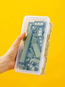 1pc Multifunctional Stackable Transparent Keycap Storage Box - Dust-Proof Protective Case, Transparent Mechanical Keycap Storage Box, Suitable For Mechanical Keyboard Storage, DIY Computer Parts Organizer,Plastic Basket,Toy Basket,House Decor,Table Decor,Home Decor Items,Room Decor,Bedroom Decor,Gifts