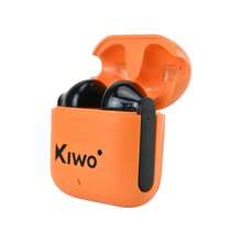 PEK In-Ear Wireless Bluetooth Headphones Noise Cancelling With Microphone - Orange - View 1