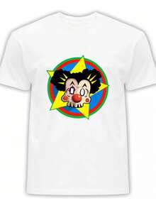 Camiseta Caligaris Payaso Tejido Transpirable 220g algodón pesado - Blanco - Ver 1