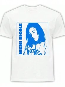 Camiseta Nicki Nicole 11 Tejido Transpirable 220g algodón pesado - Blanco - Ver 1