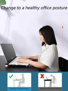 4 Pcs/Set Silicone Notebook Feet Pads, Portable Cooling Feet Pads, Non-Slip Laptop Stand Riser Accessory For School, Office - Multicolor - View 7