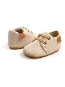 Infant Shoes Boys Girls Infant Sneakers Non-Slip Rubber Sole Toddler Crib First Walker Shoes - Apricot - View 6