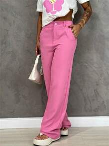 Women Suit Pants - Hồng - Xem 2