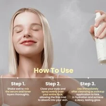 AXIS-Y Nước hoa hồng làm mờ vết thâm - Làm sáng và dưỡng ẩm với 5% Niacinamide, Glutathione và Hyaluronic Acid - Nước hoa hồng tẩy tế bào chết thuần chay Hàn Quốc dành cho mọi loại da - 125ml / 4,22 Fl. Oz. - Hai lớp màu trắng và vàng nhạt - Xem 7