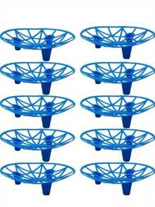 5/10pcs. Plastic Watermelon Support Pallet - Anticorrosion, Sturdy Blue Tray For Garden And Farm Fruit Displays, Perfect For Melons And Large Fruits