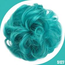 Synthetic Messy Bun Chignon Donut Gary Hair Bun Pad Elastic Hair Rope Rubber Band Hair Extensions